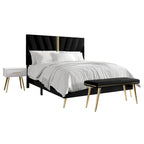 Set camera da letto contemporanea CraftPorch da 4 pezzi