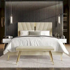 Set camera da letto contemporanea CraftPorch da 4 pezzi
