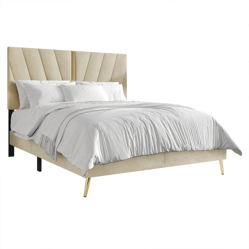 Set camera da letto contemporanea CraftPorch da 4 pezzi
