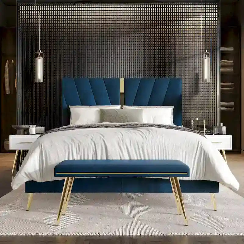 Set camera da letto contemporanea CraftPorch da 4 pezzi