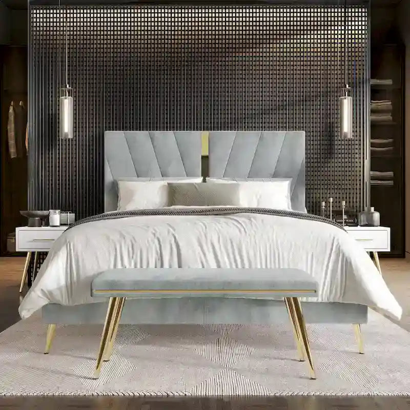 Set camera da letto contemporanea CraftPorch da 4 pezzi