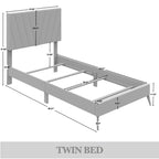 Set camera da letto contemporanea CraftPorch da 4 pezzi