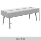 Set camera da letto contemporanea CraftPorch da 4 pezzi