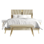 Set camera da letto contemporanea CraftPorch da 4 pezzi