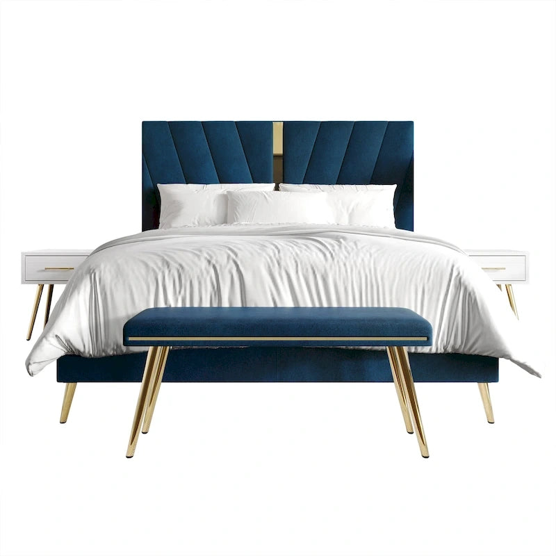 Set camera da letto contemporanea CraftPorch da 4 pezzi
