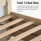 Ensemble de chambre à coucher 4 pièces en chêne massif de style transitionnel Drayden de Furniture of America
