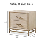 Ensemble de chambre à coucher Furniture of America Drayden Transitional en chêne massif, comprenant une commode 3 pièces et 2 tables de chevet.