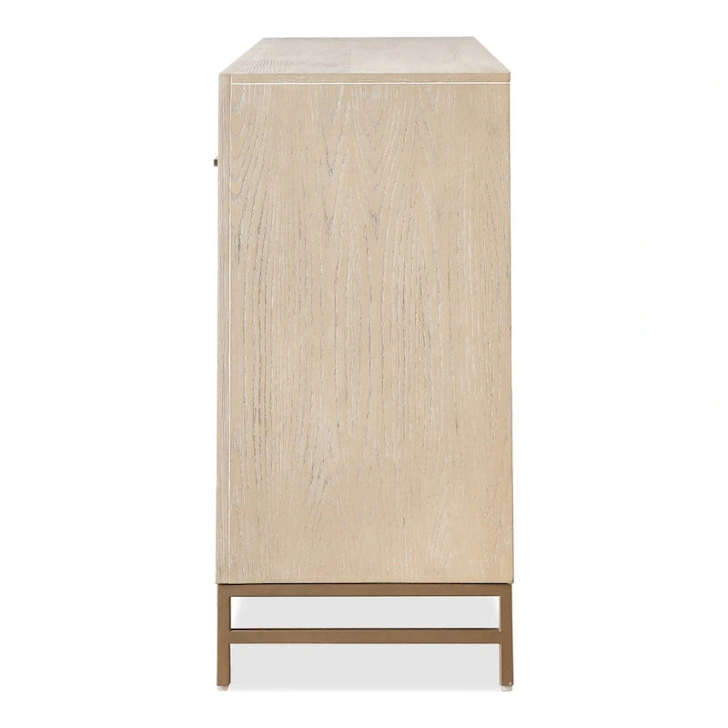 Ensemble de chambre à coucher Furniture of America Drayden Transitional en chêne massif, comprenant une commode 3 pièces et 2 tables de chevet.
