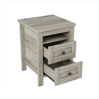 Ensemble de chambre à coucher 3 pièces comprenant un lit plateforme queen avec table de chevet et commode de rangement