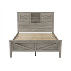 Ensemble de chambre à coucher 3 pièces comprenant un lit plateforme queen avec table de chevet et commode de rangement