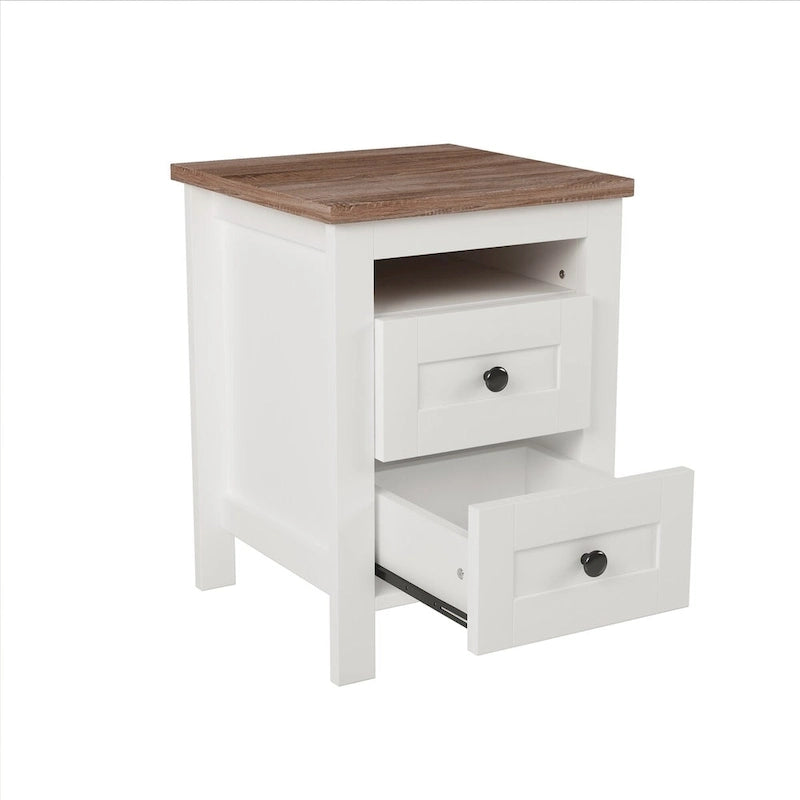 Ensemble de chambre à coucher 3 pièces comprenant un lit plateforme queen avec table de chevet et commode de rangement