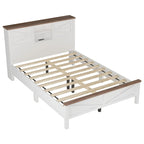 Ensemble de chambre à coucher 3 pièces comprenant un lit plateforme queen avec table de chevet et commode de rangement