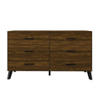 Ensemble de chambre à coucher CraftPorch 4 pièces, lit beige contemporain et meubles marron