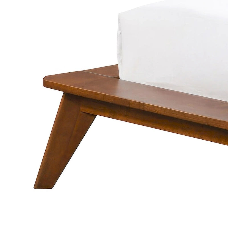 Ensemble de chambre à coucher 5 pièces Beau Midcentury en bouclette avec têtes à oreilles, style Queen, profil bas, de Furniture of America