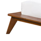 Ensemble de chambre à coucher 5 pièces Beau Midcentury en bouclette avec têtes à oreilles, style Queen, profil bas, de Furniture of America