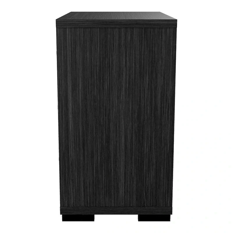 Ensemble de lit, table de chevet et commode 3 pièces gris contemporain Kastela de Furniture of America, avec éclairage LED et ports USB