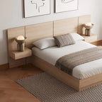 Ensemble de chambre à coucher Milano 4 pièces avec table de chevet suspendue et rallonge