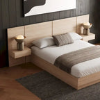 Ensemble de chambre à coucher Milano 4 pièces avec table de chevet suspendue et rallonge