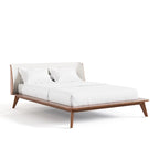 Ensemble de chambre à coucher 3 pièces Beau Midcentury bouclé à oreilles, profil bas, de Furniture of America