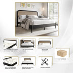 Ensemble de chambre à coucher moderne du milieu du siècle CraftPorch 5 pièces