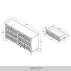 Ensemble de chambre à coucher moderne du milieu du siècle CraftPorch 5 pièces