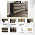 Ensemble de chambre à coucher moderne du milieu du siècle CraftPorch 5 pièces