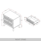 Ensemble de chambre à coucher moderne du milieu du siècle CraftPorch 5 pièces
