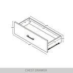Ensemble de chambre à coucher CraftPorch 4 pièces, lit gris contemporain et meubles marron