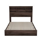 Ensemble de chambre à coucher 4 pièces comprenant un lit en bois de taille queen, 2 tables de chevet et 1 commode