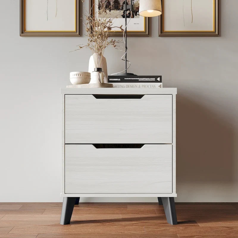 Ensemble de chambre à coucher vintage en bois CraftPorch 5 pièces