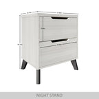 Ensemble de chambre à coucher vintage en bois CraftPorch 5 pièces