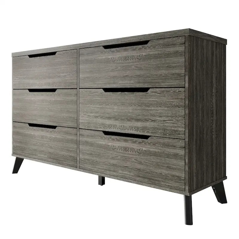 Ensemble de chambre à coucher vintage en bois CraftPorch 5 pièces