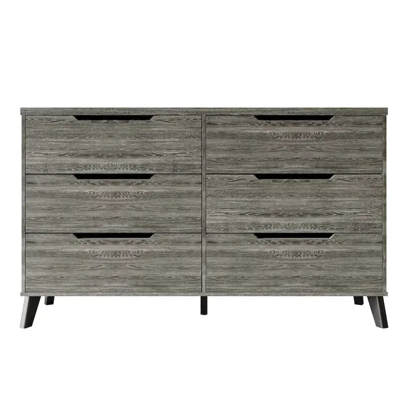 Ensemble de chambre à coucher vintage en bois CraftPorch 5 pièces