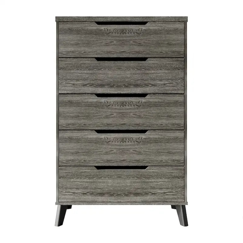 Ensemble de chambre à coucher vintage en bois CraftPorch 5 pièces