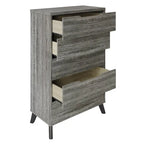 Ensemble de chambre à coucher vintage en bois CraftPorch 5 pièces