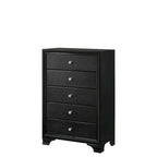 Ensemble de 3 pièces comprenant une commode et une table de chevet en bois recouvert de similicuir avec éclairage LED