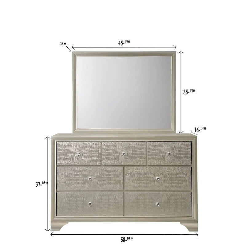 Ensemble de 3 pièces comprenant une commode et une table de chevet en bois recouvert de similicuir avec éclairage LED