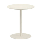 Table d'appoint ronde contemporaine sur pied en métal noir