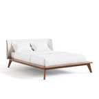 Ensemble de chambre à coucher bas à 6 pièces Beau Midcentury en bouclette, style Queen, de Furniture of America