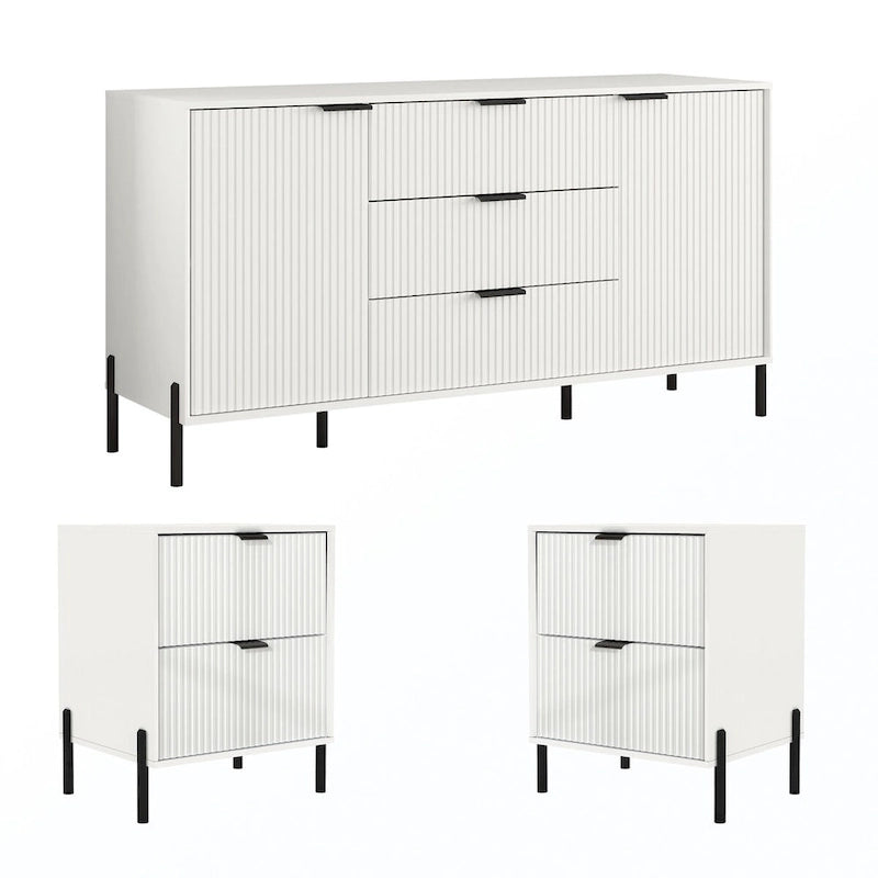 Ensemble de chambre à coucher 3 pièces