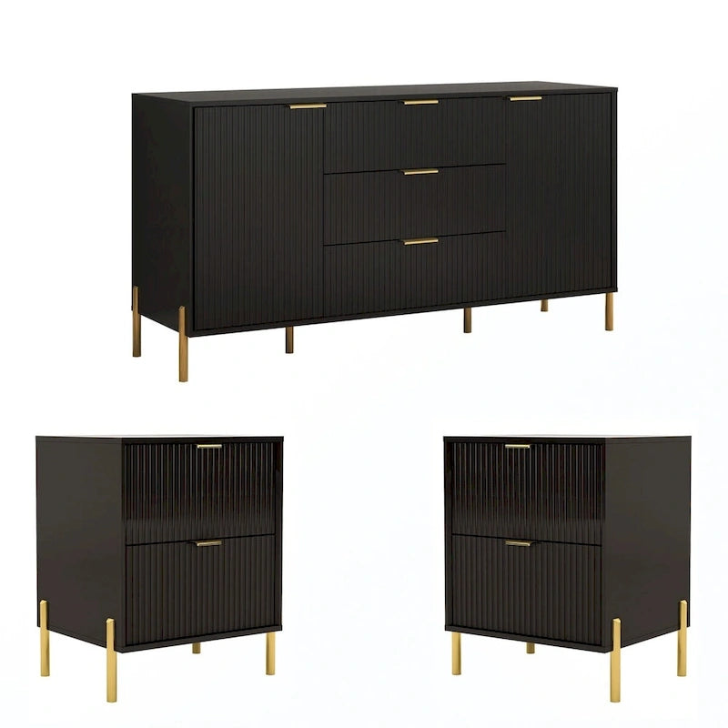 Ensemble de chambre à coucher 3 pièces