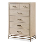 Ensemble de chambre à coucher Furniture of America Drayden Transitional en chêne massif, comprenant une commode 3 pièces et 2 tables de chevet.