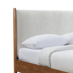 Ensemble de chambre à coucher 6 pièces Beau Midcentury en noyer pour lit queen de Furniture of America