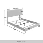 Ensemble de chambre à coucher CraftPorch en velours côtelé noir 4 pièces, style moderne du milieu du siècle, avec meubles marron