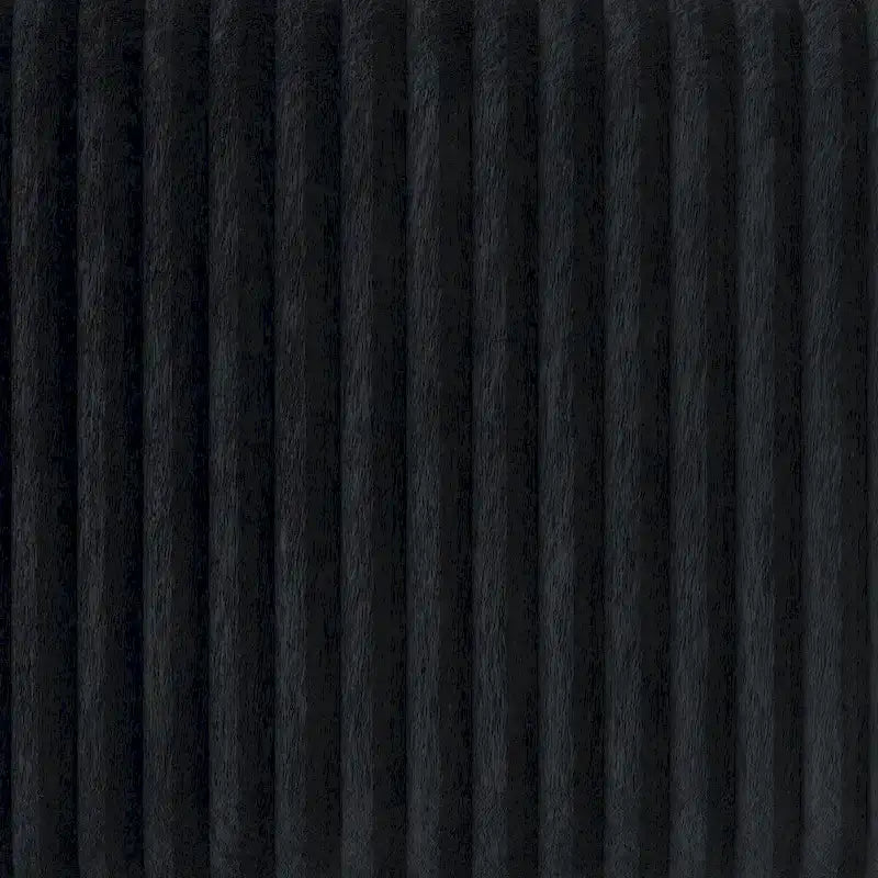 Ensemble de chambre à coucher CraftPorch en velours côtelé noir 4 pièces, style moderne du milieu du siècle, avec meubles marron