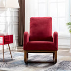 Un salon moderne avec un fauteuil à bascule confortable