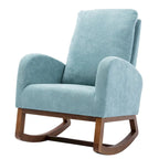 Un salon moderne avec un fauteuil à bascule confortable