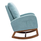 Un salon moderne avec un fauteuil à bascule confortable