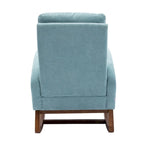 Un salon moderne avec un fauteuil à bascule confortable