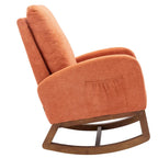 Un salon moderne avec un fauteuil à bascule confortable